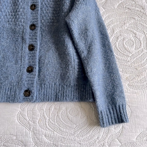 The GREAT - Shrunken Hearth Cardigan - Salt Water Blue - Picture 5 of 15